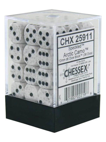 Speckled: Artic 12mm D6 Block (36)