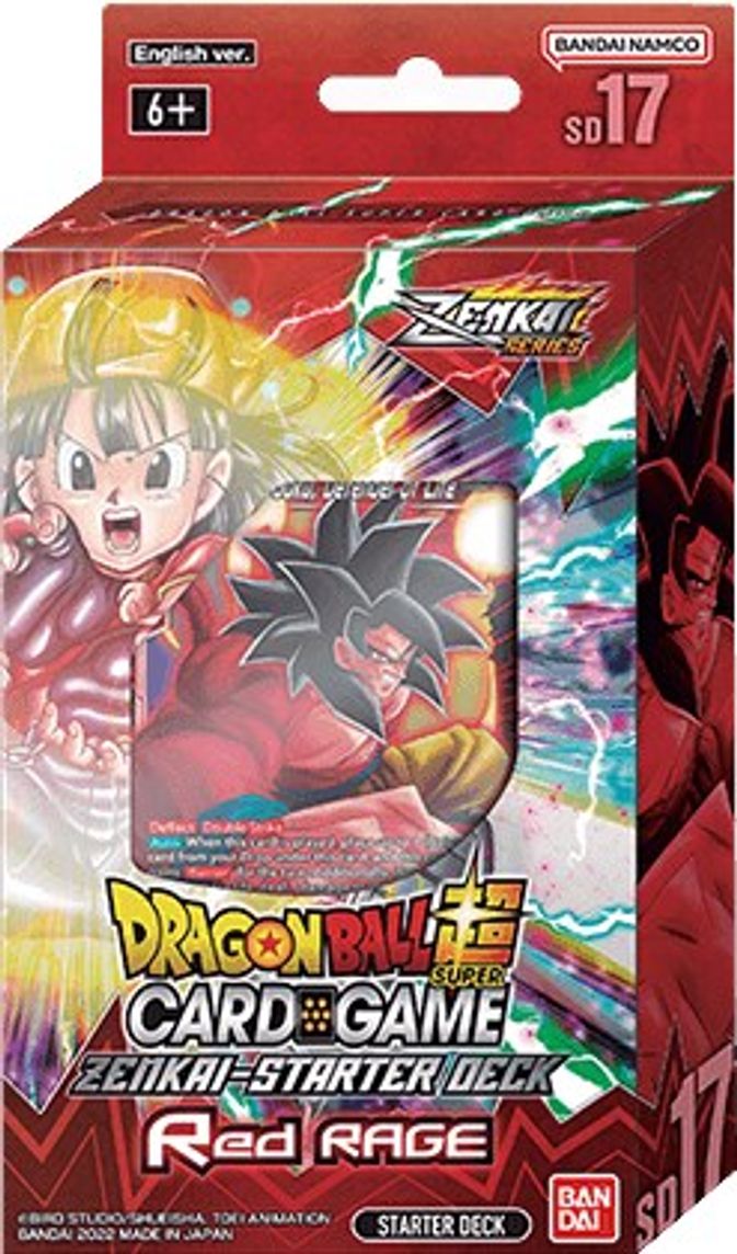 DRAGON BALL SUPER CARD GAME Starter Deck 17 -RED RAGE- [DBS-SD17]