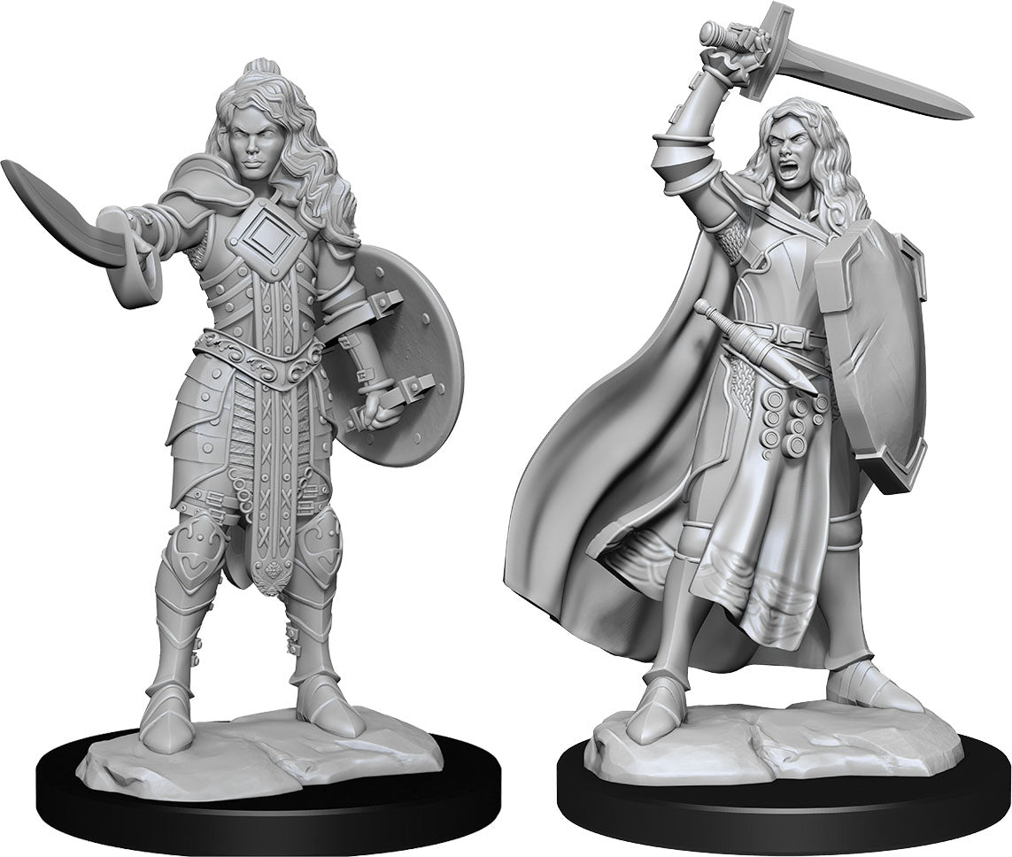 Pathfinder Deep Cuts Unpainted Miniatures: W14 Human Champion Female