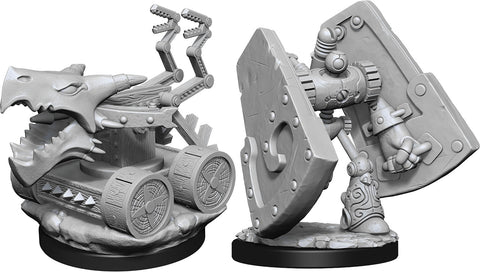 Dungeons & Dragons Nolzur`s Marvelous Unpainted Miniatures: W15 Stone Defender & Oaken Bolter