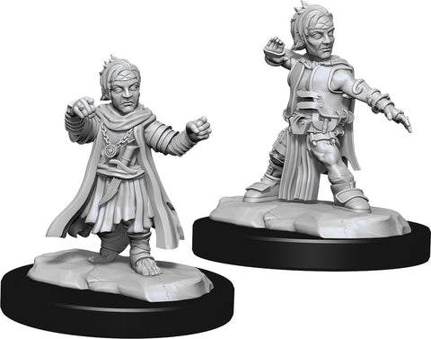 Pathfinder Deep Cuts Unpainted Miniatures: W15 Halfing Monk Male