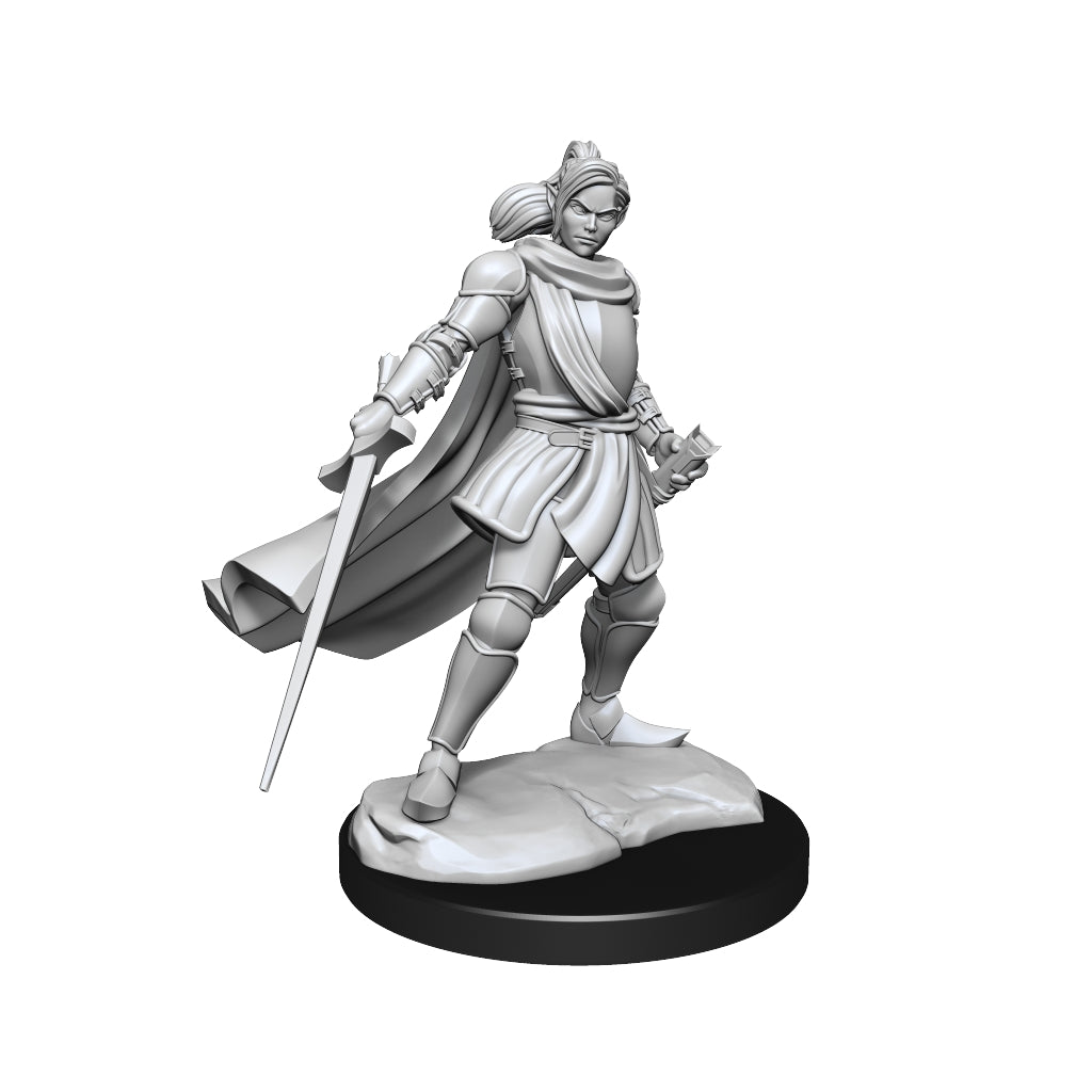 Critical Role Unpainted Miniatures: W1 Half-Elf Paladin Xhorhas Female