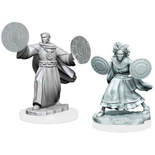 Critical Role Unpainted Miniatures: W1 Human Graviturgy and Chronurgy Wizards Female